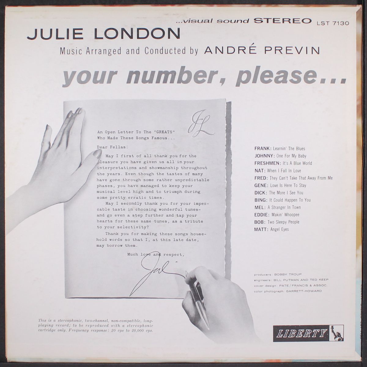 your number please... by JULIE LONDON