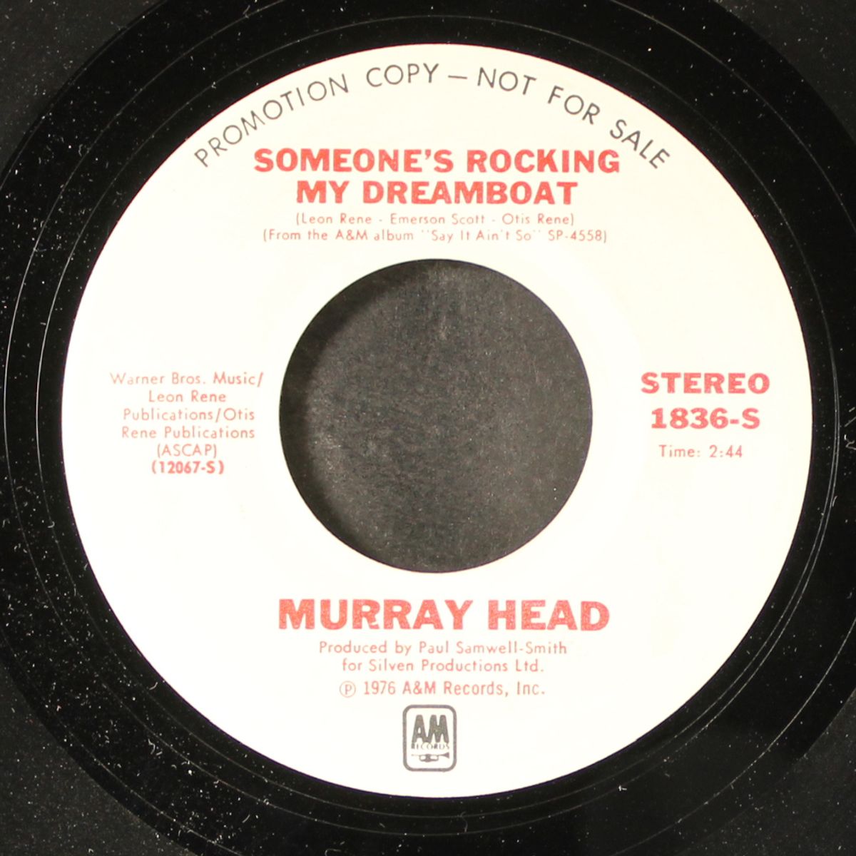 someone's rocking my dreamboat / mono by MURRAY HEAD