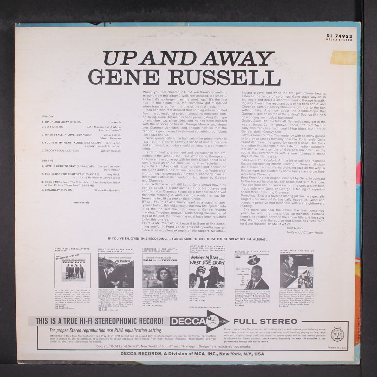 up & away by GENE RUSSELL