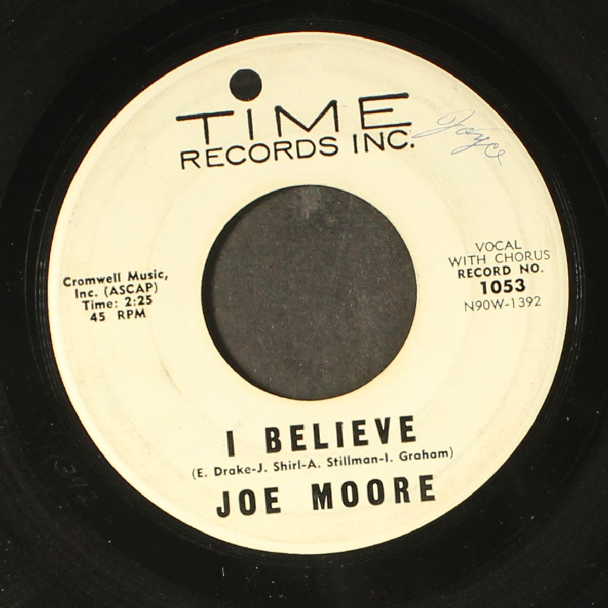 i believe / don't want to be blue by JOE MOORE