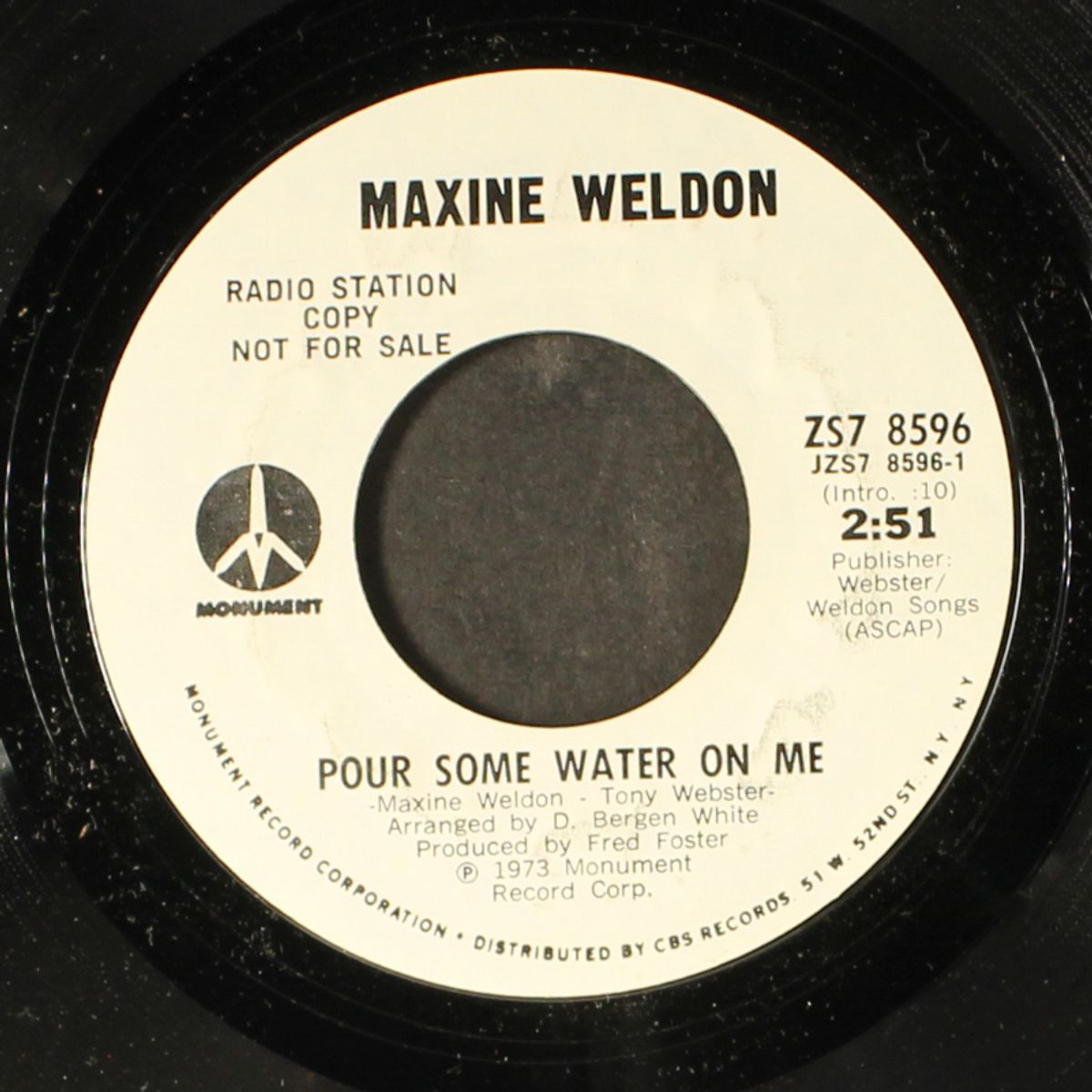 pour some water on me / nobody wins by MAXINE WELDON