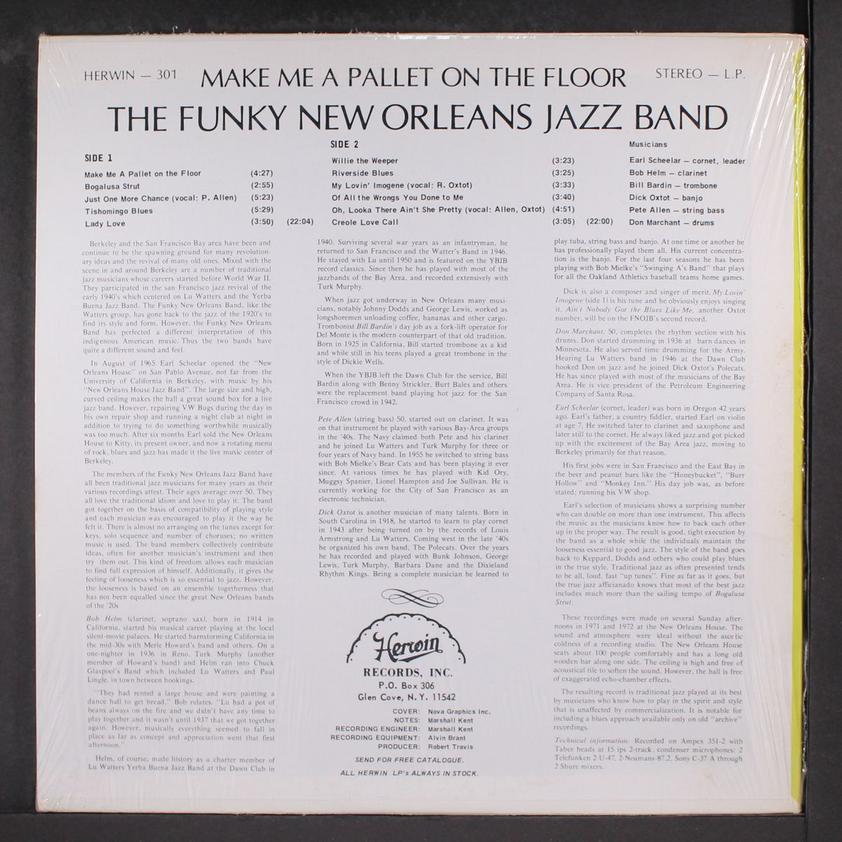 make me a pallet on the floor by FUNKY NEW ORLEANS JAZZ BAND