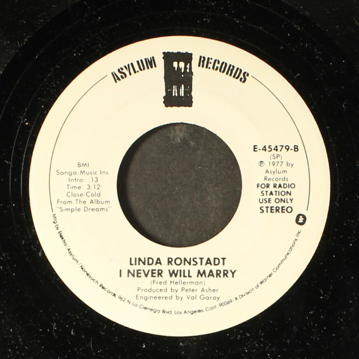i never will marry / mono by LINDA RONSTADT