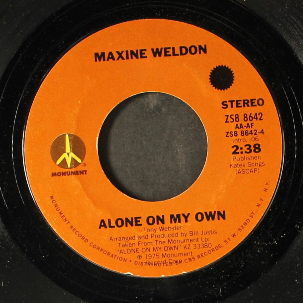i want sunday back again / alone on my own by MAXINE WELDON