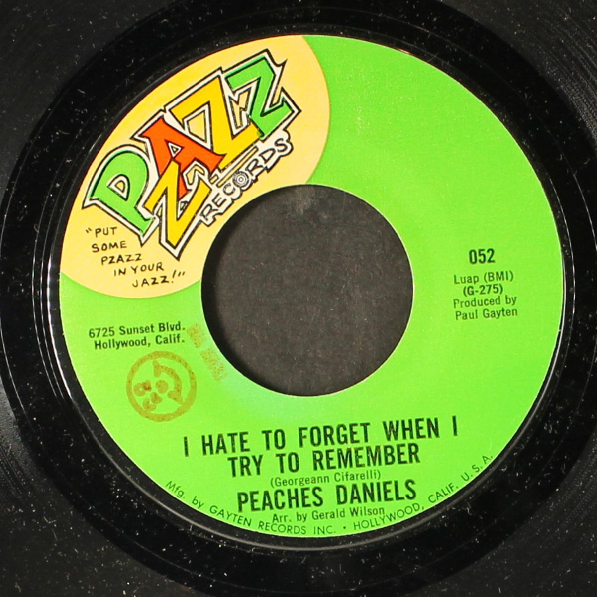feelin' something new inside / i hate to forget when i try to remember by PEACHES DANIELS