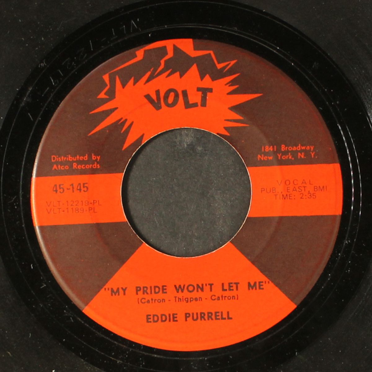 the spoiler / my pride won't let me by EDDIE PURRELL