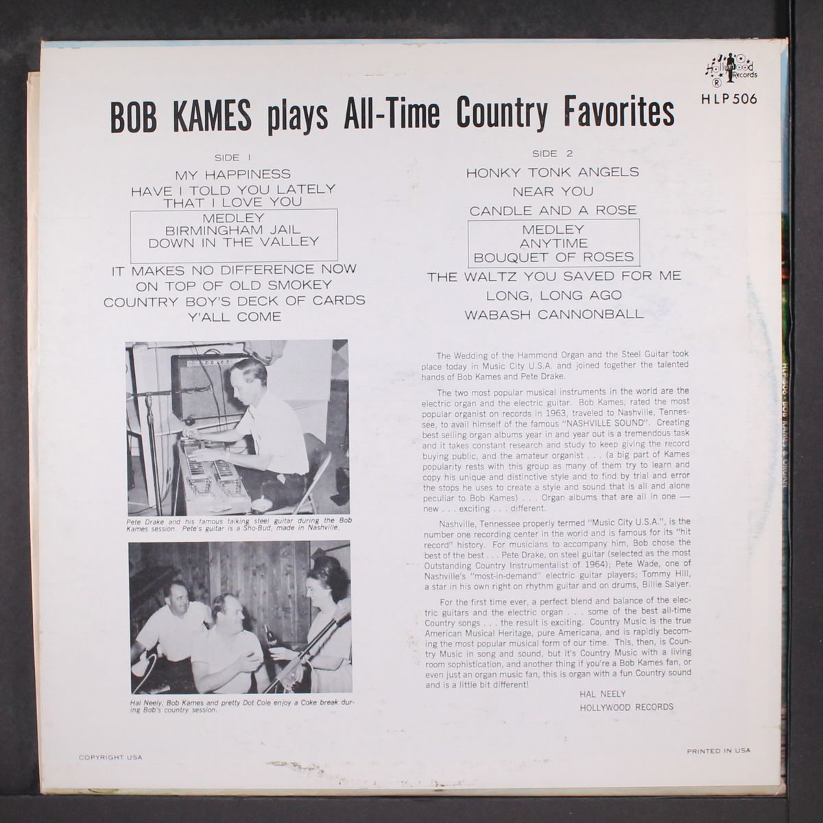 all-time country favorites by BOB KAMES