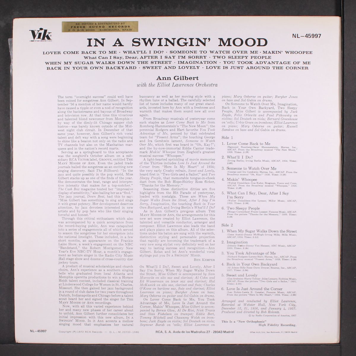 in a swingin' mood by ANN GILBERT