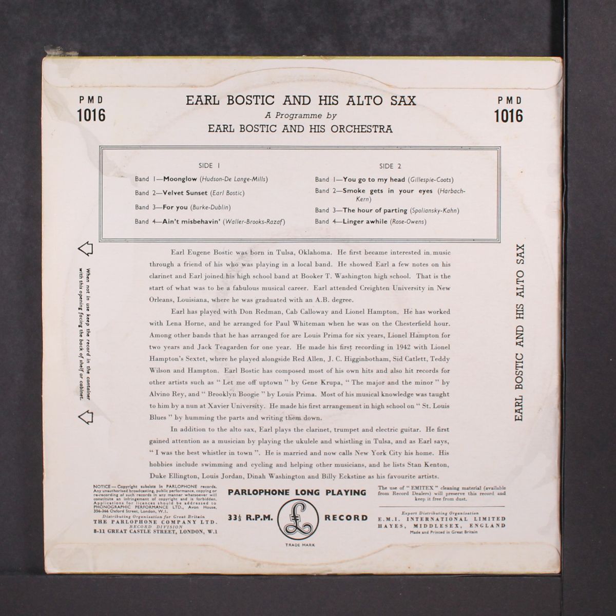 same by EARL BOSTIC & HIS ALTO SAX