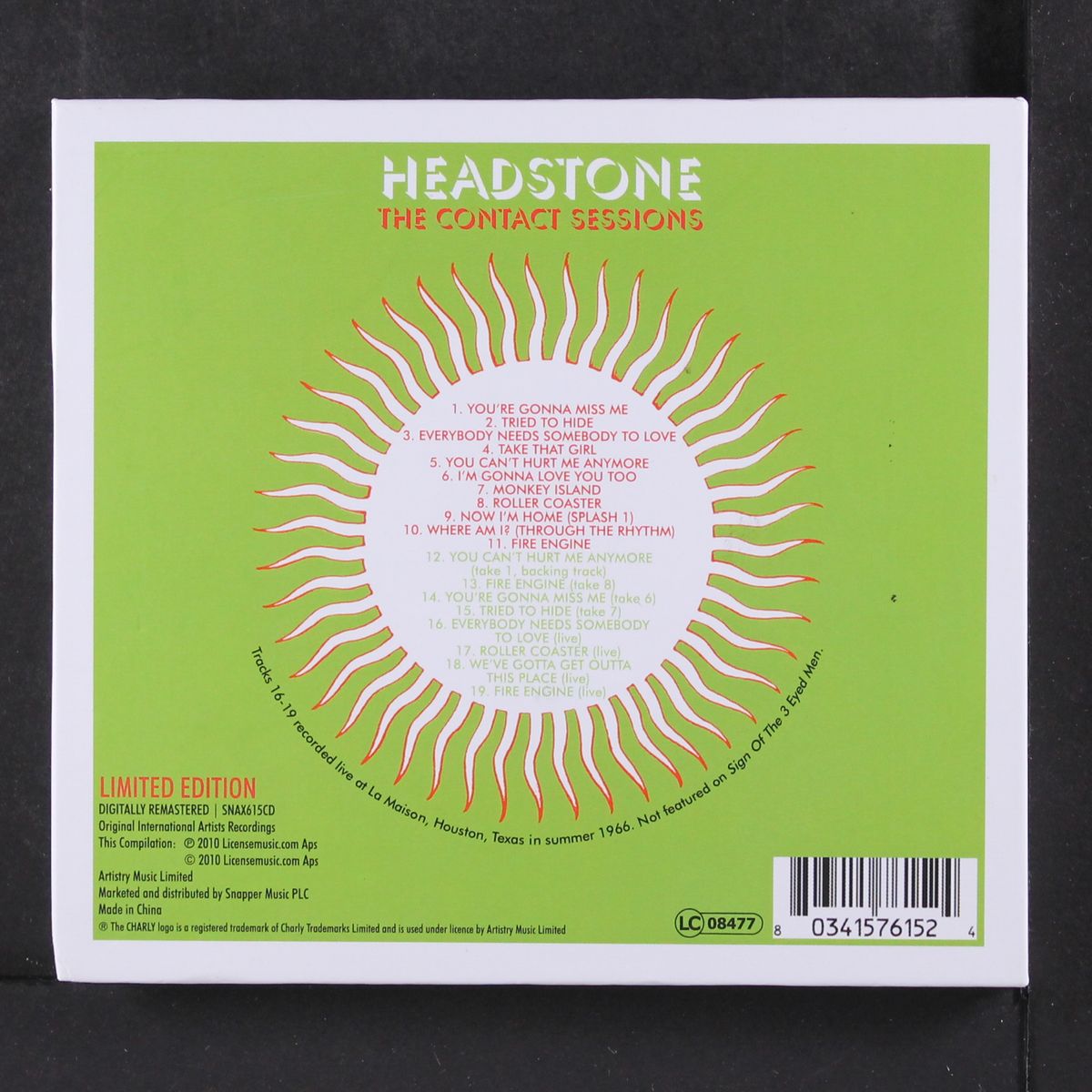 headstone: the contact sessions by 13TH FLOOR ELEVATORS