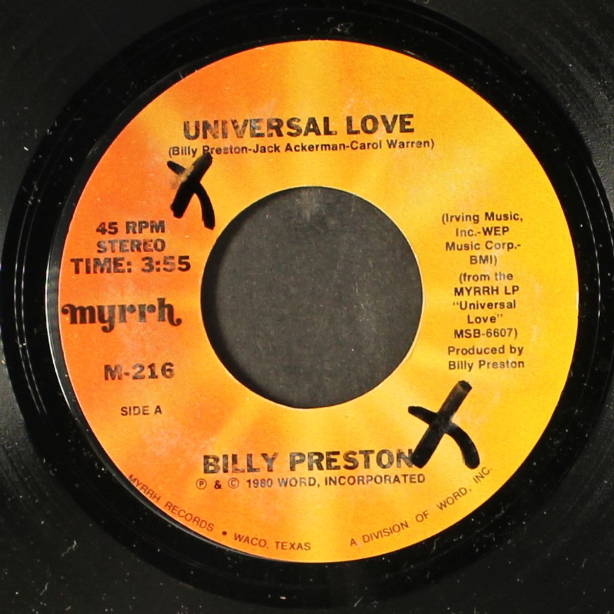 universal love / one with the lord by BILLY PRESTON