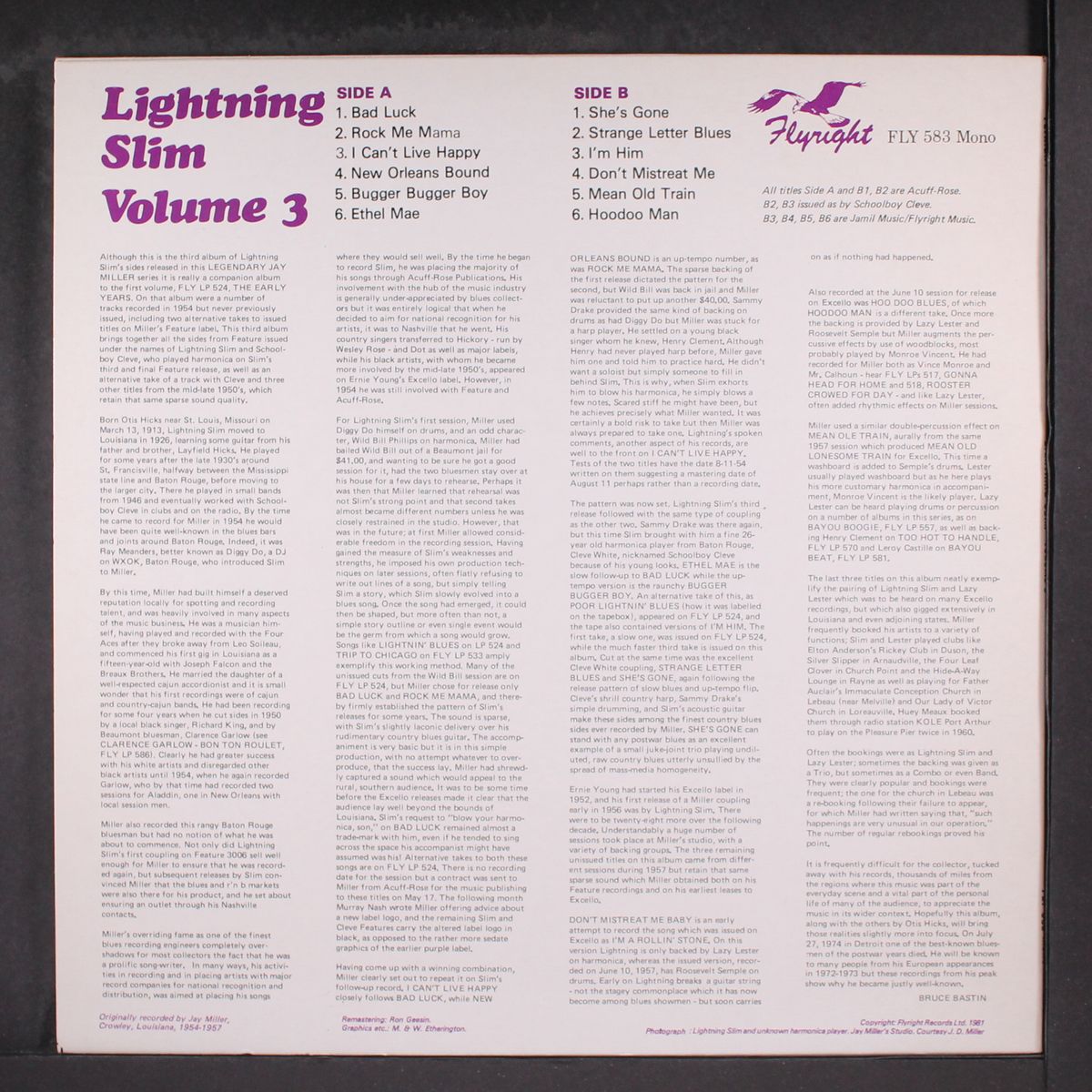 the feature sides, 1954 by LIGHTNING SLIM