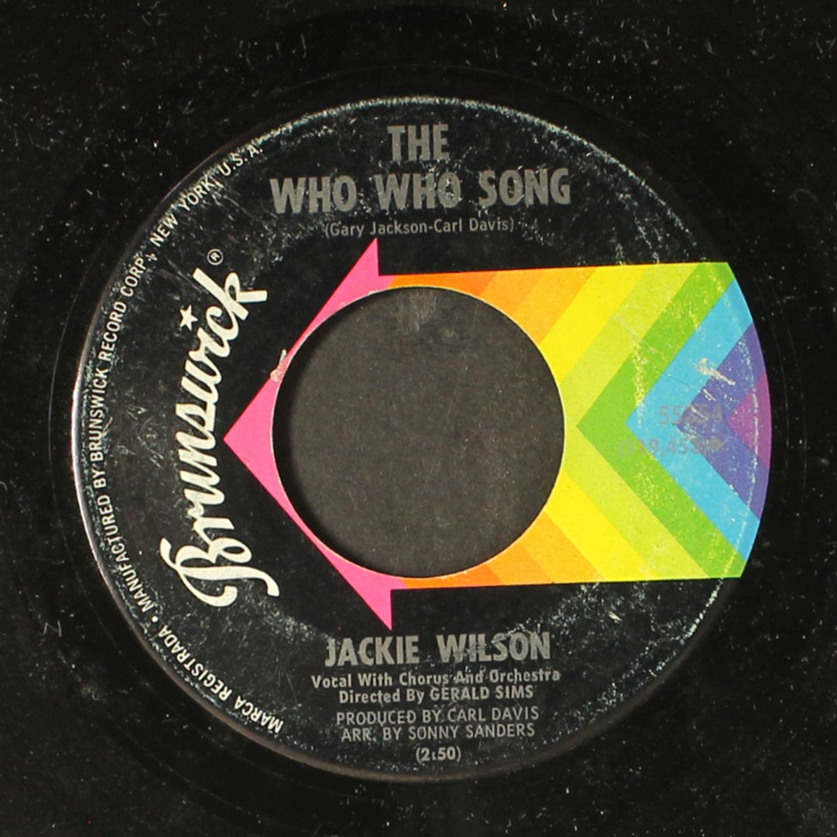 the who who song / since you showed me how to be happy by JACKIE WILSON
