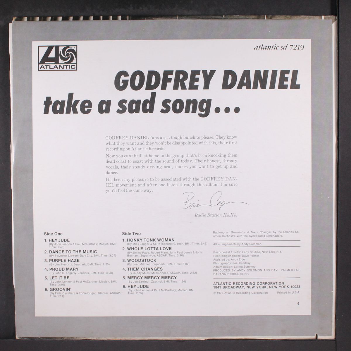 take a sad song by GODFREY DANIEL