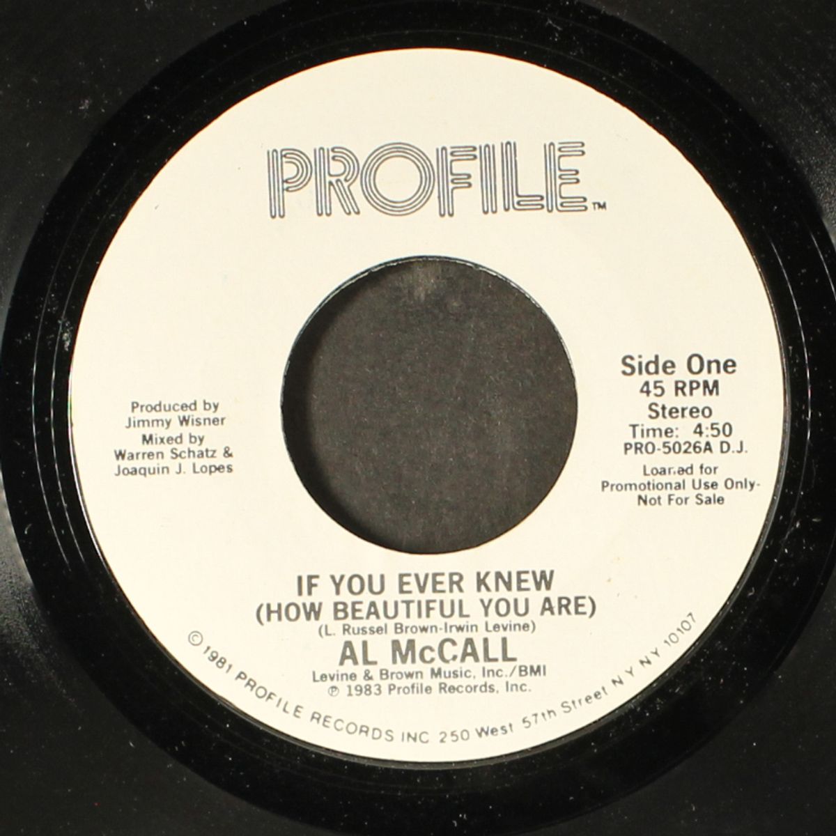 if you ever knew / same by AL MCCALL