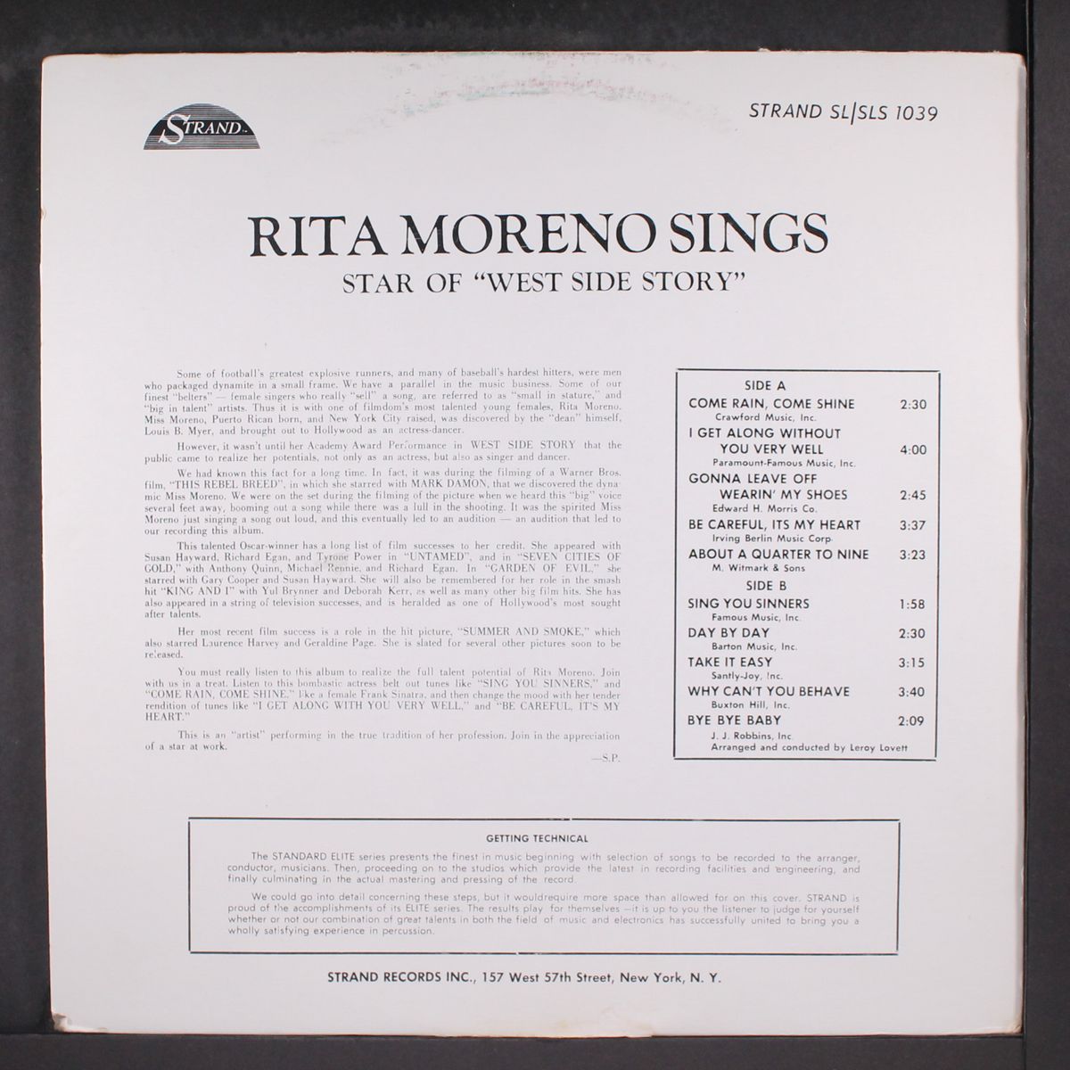 sings by RITA MORENO
