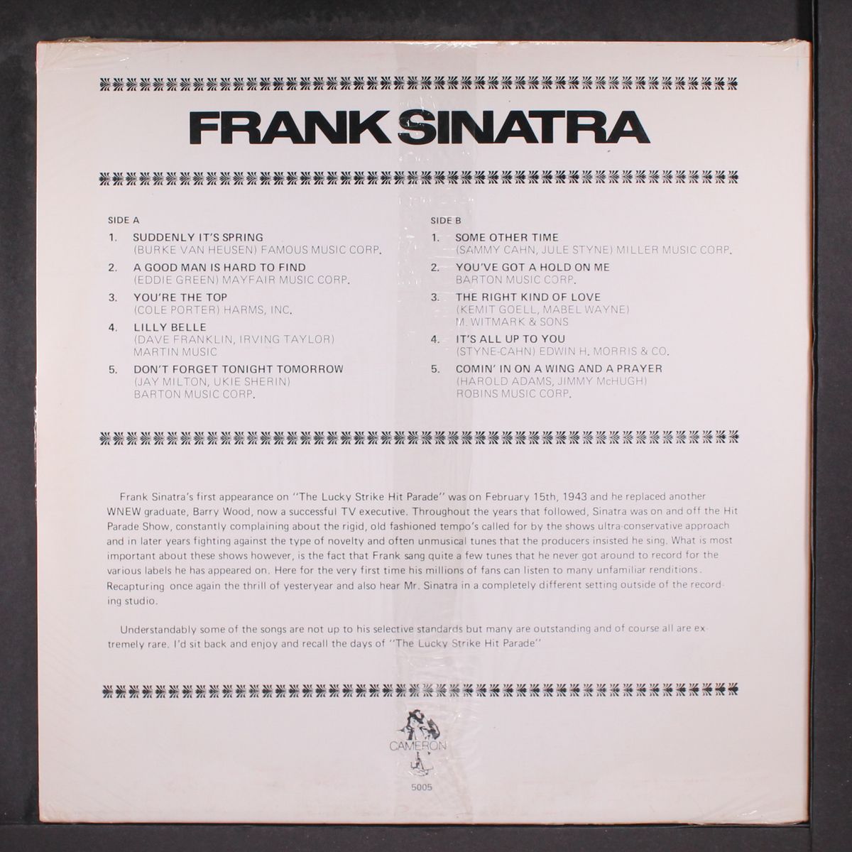 frank sinatra by FRANK SINATRA