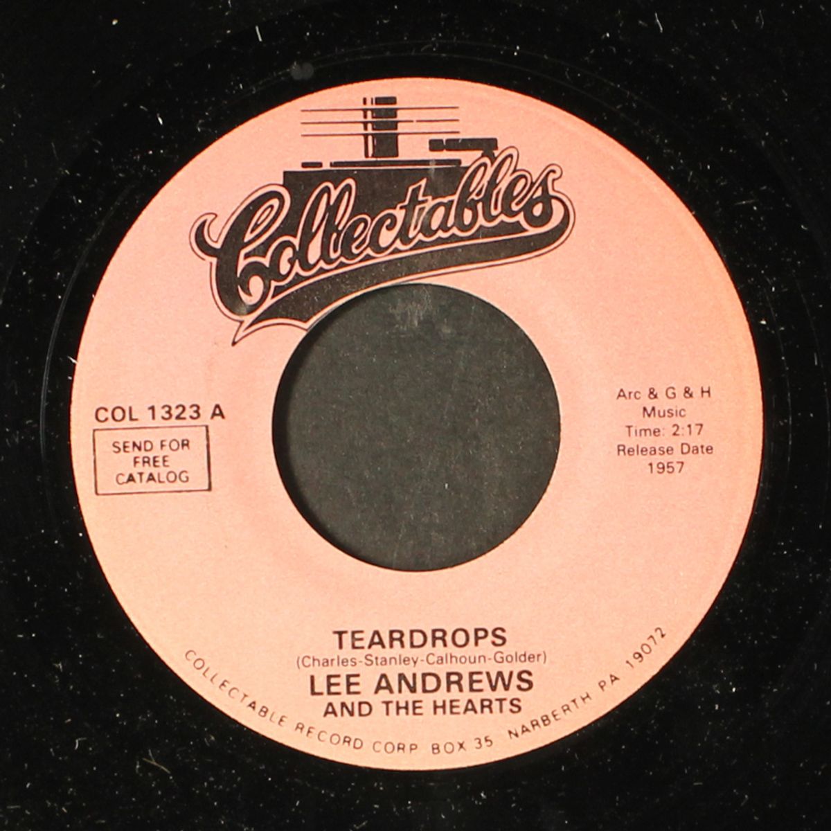 teardrops / the girl around the corner by LEE ANDREWS & HEARTS