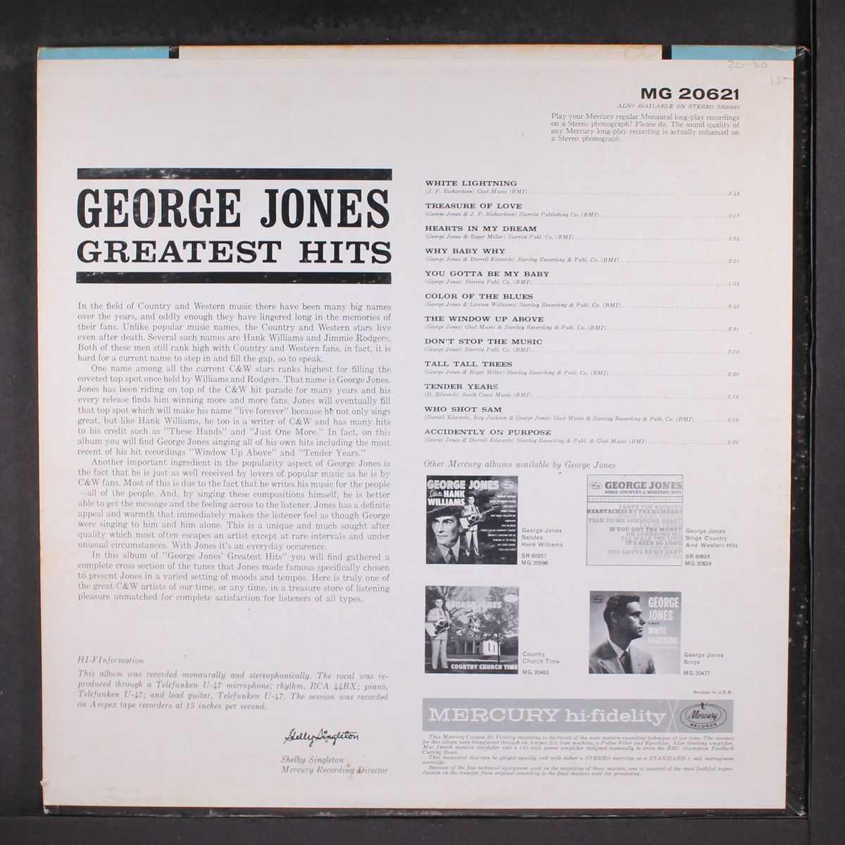 greatest hits by GEORGE JONES