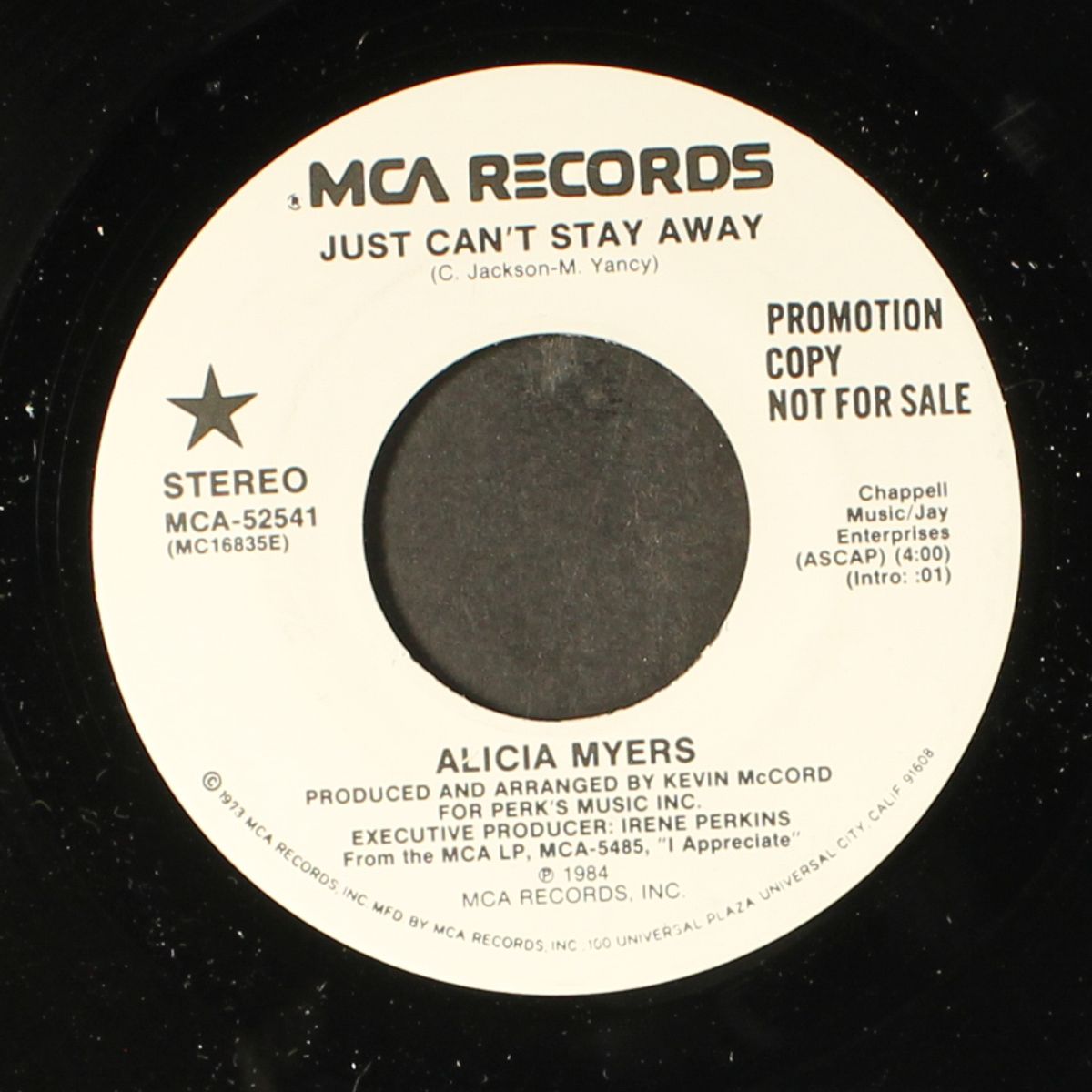 just can't stay away / same by ALICIA MYERS