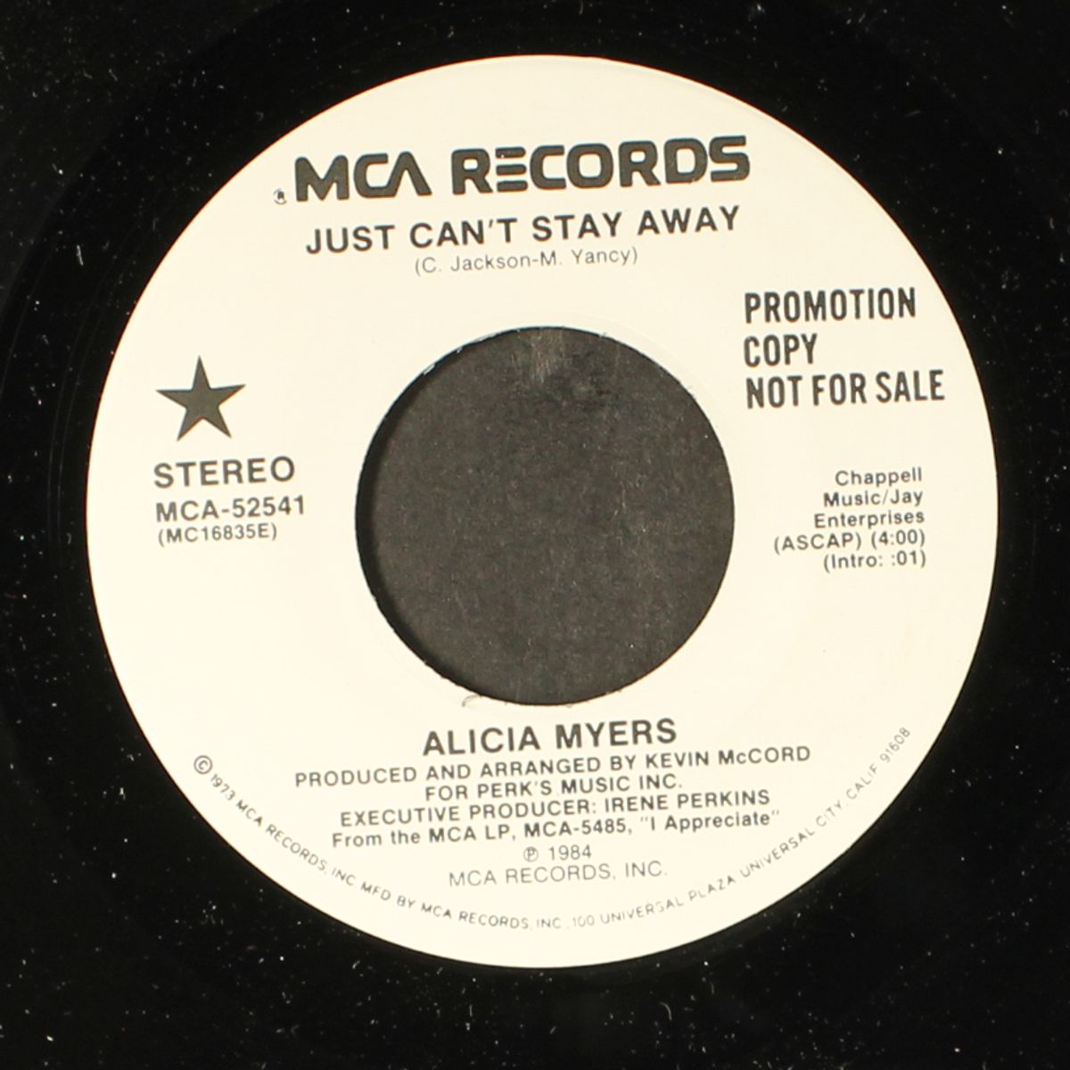 just can't stay away / same by ALICIA MYERS