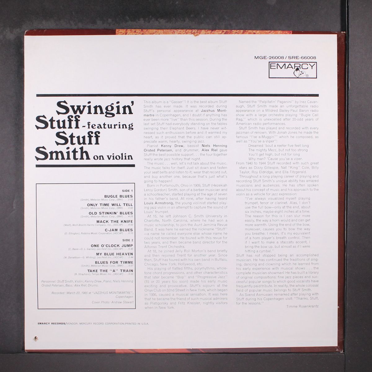 swingin' stuff by STUFF SMITH