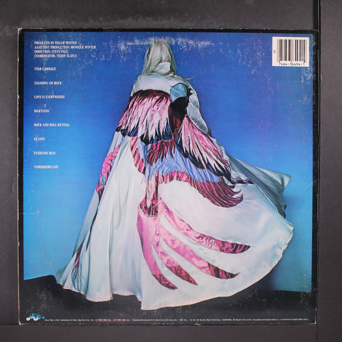 standing on rock by EDGAR WINTER
