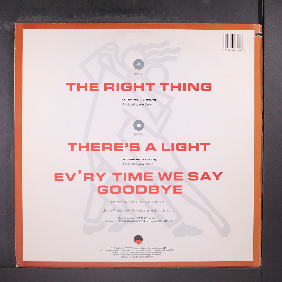 the right thing / there's a light / ev'ry time we say goodbye by SIMPLY RED