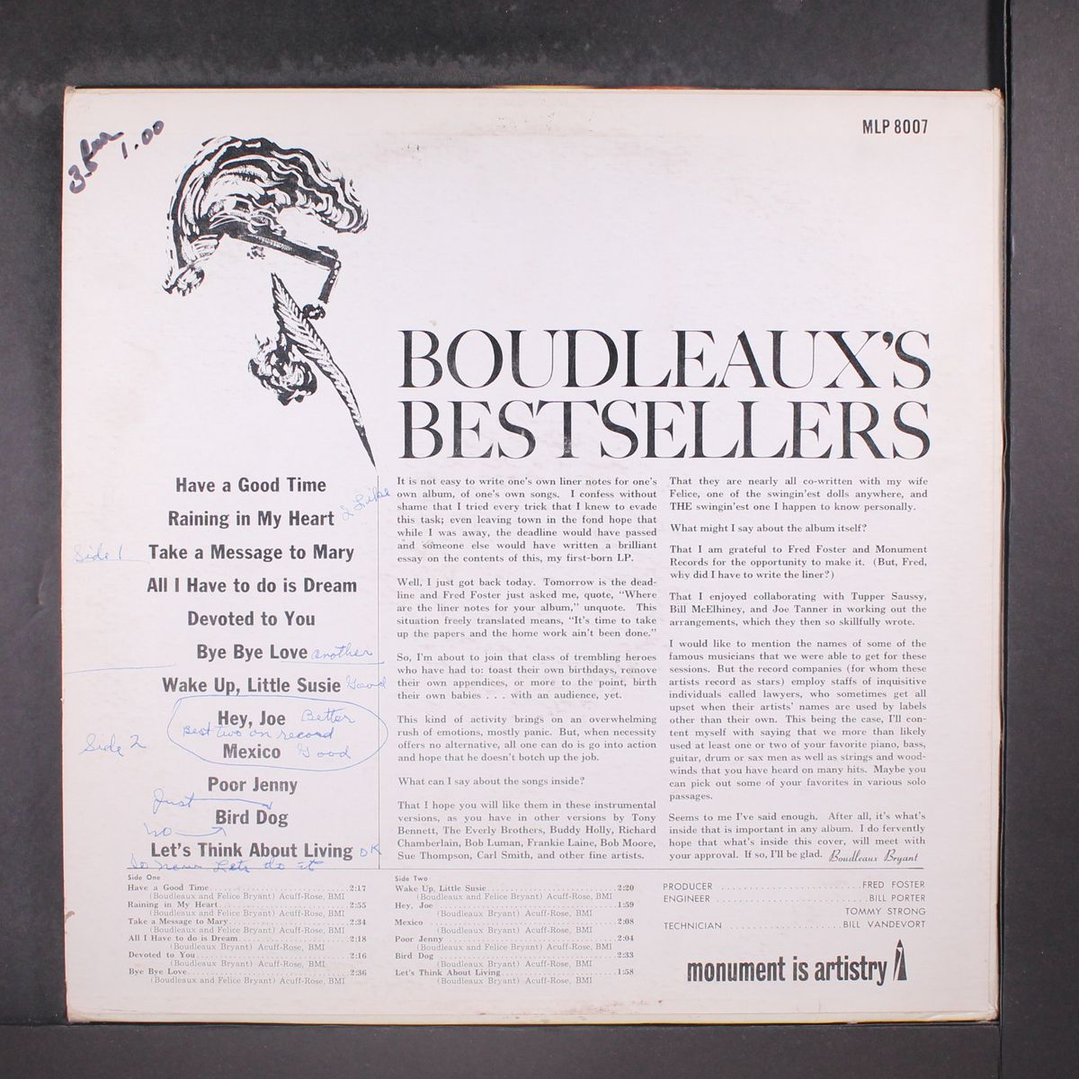 boudleaux's bestsellers by BOUDLEAUX BRYANT