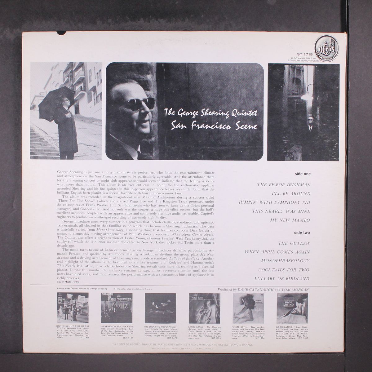 san francisco scene by GEORGE SHEARING
