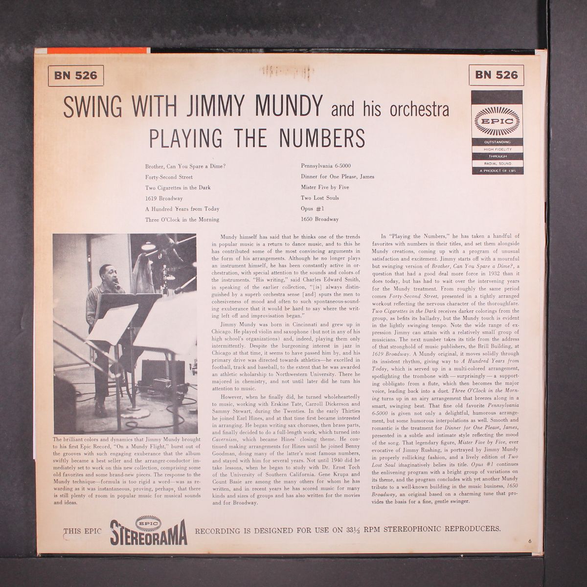 playing the numbers by JIMMY MUNDY