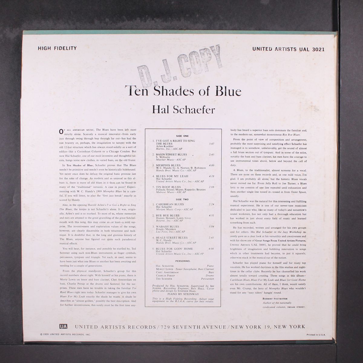 ten shades of blue by HAL SCHAEFER