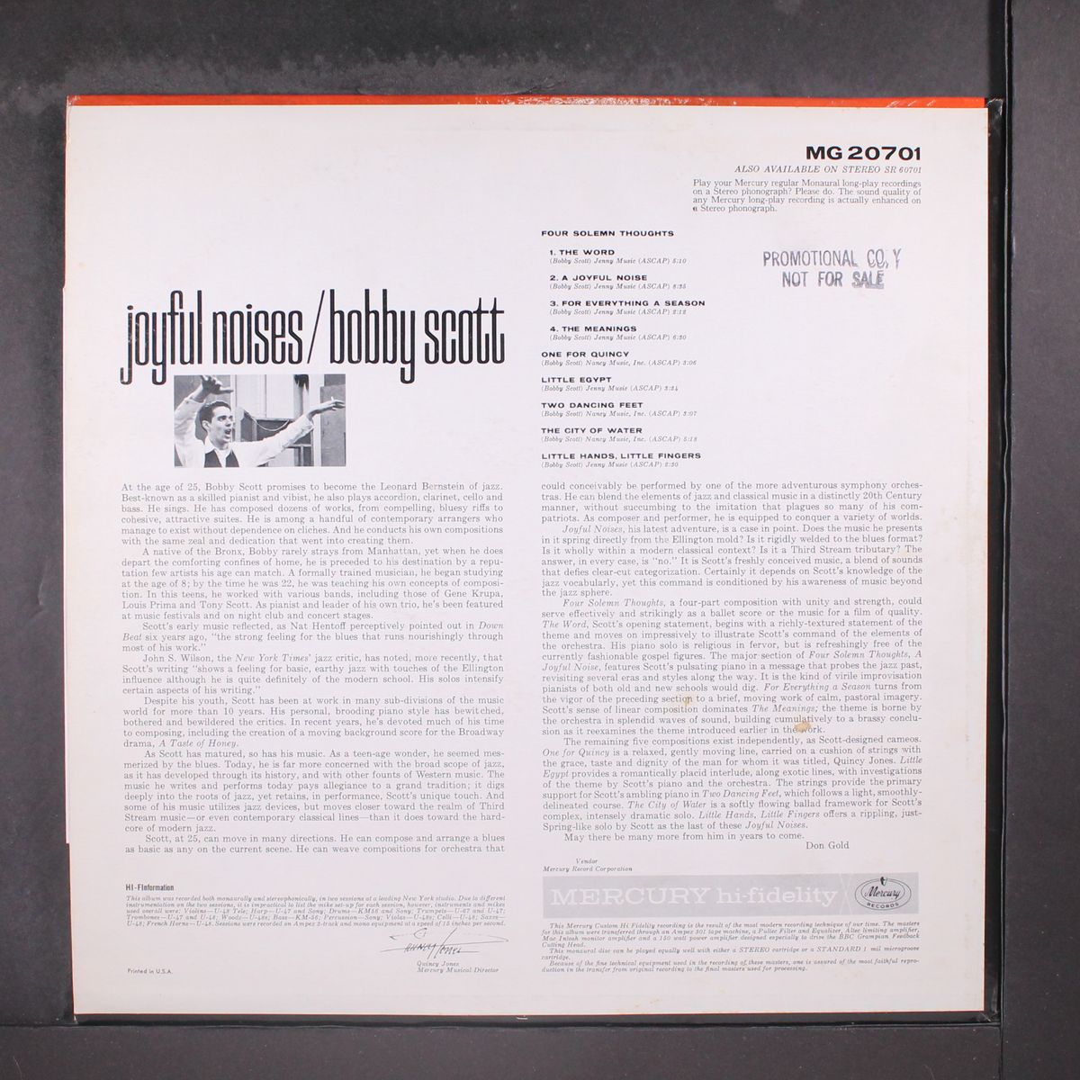 joyful noises by BOBBY SCOTT