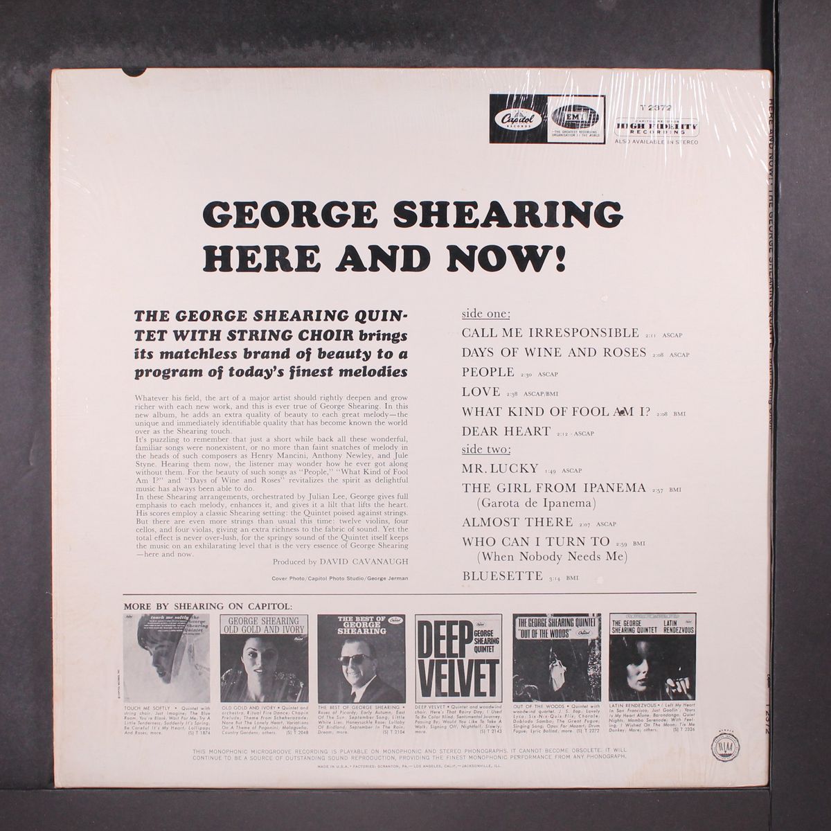 here and now! by GEORGE SHEARING