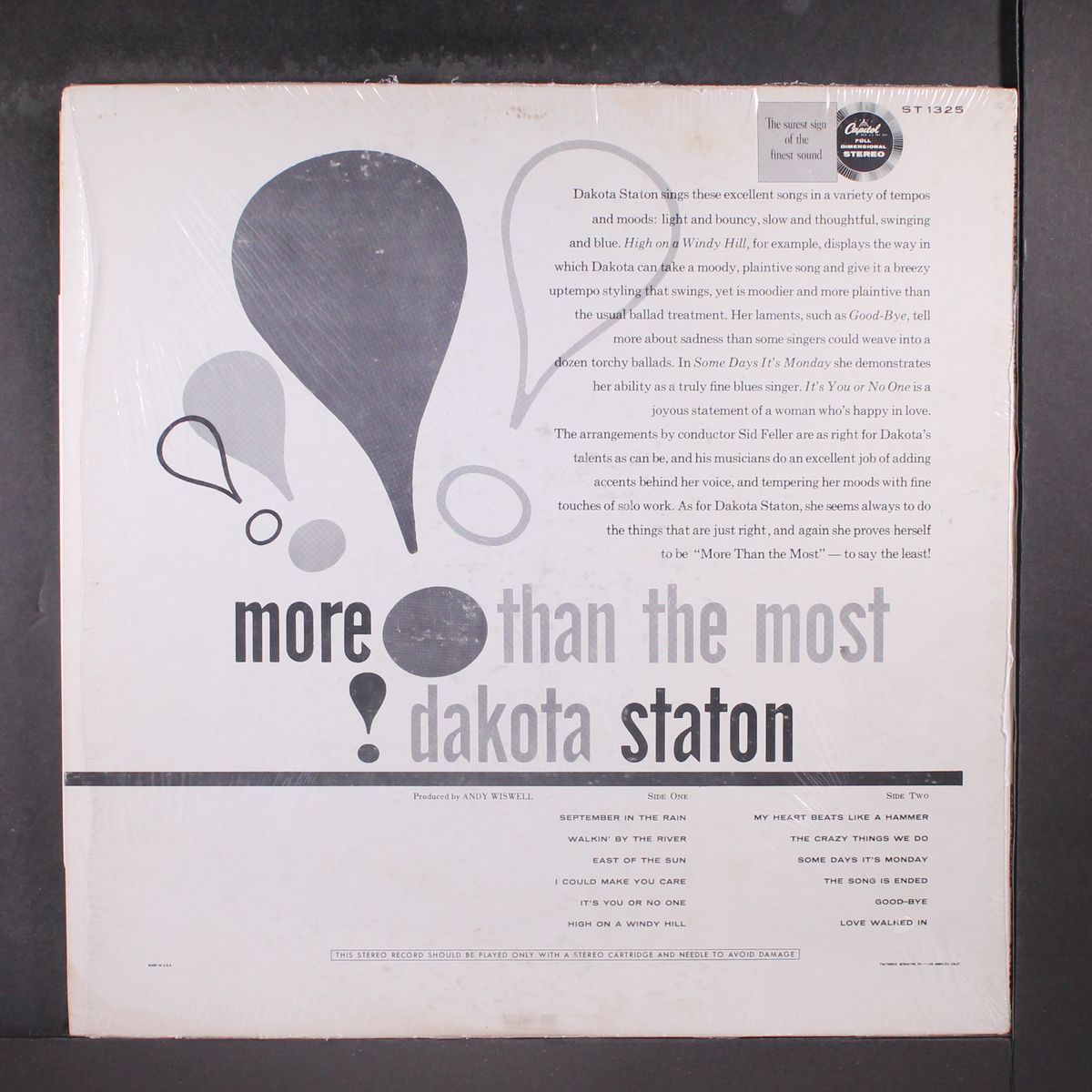more than the most by DAKOTA STATON