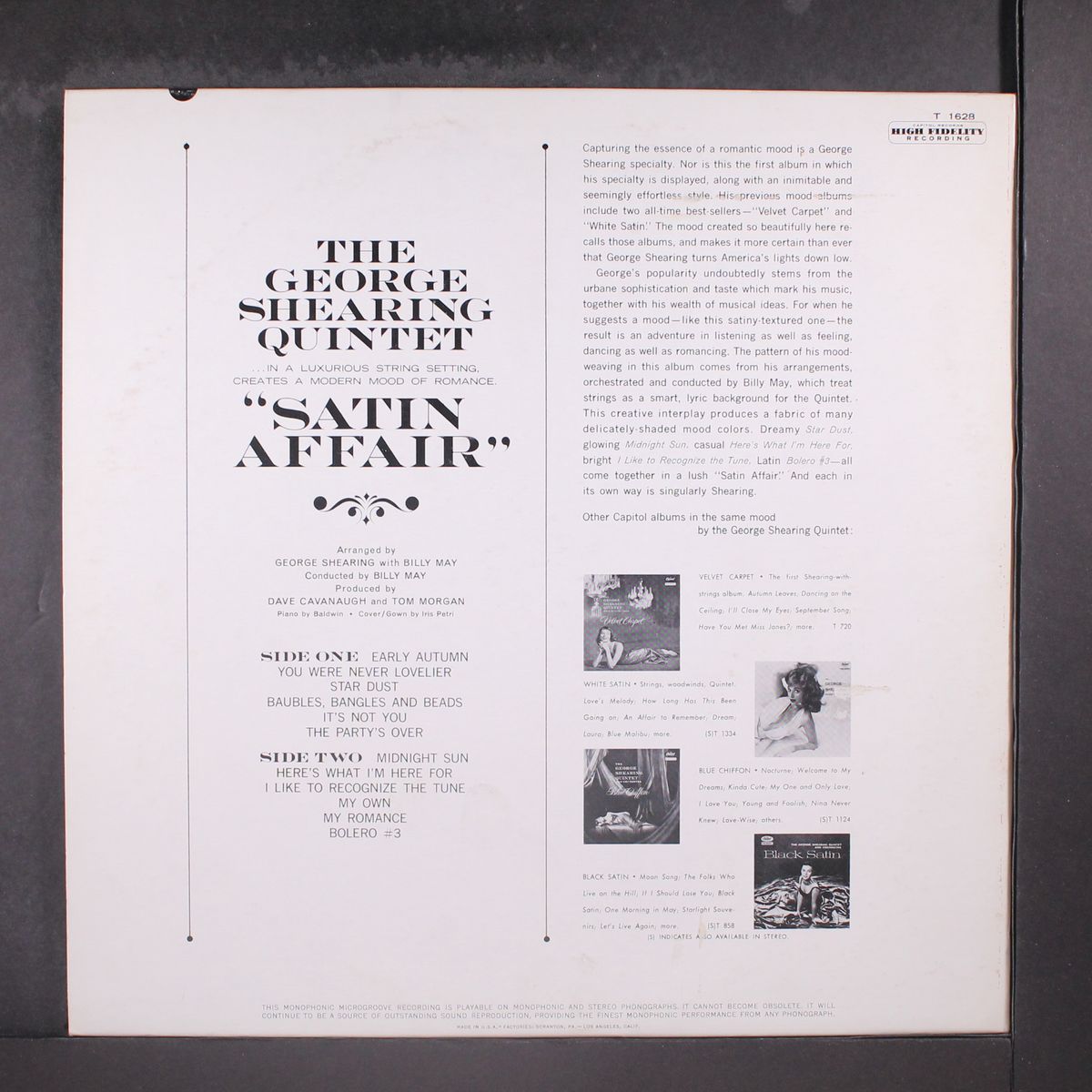 satin affair by GEORGE SHEARING