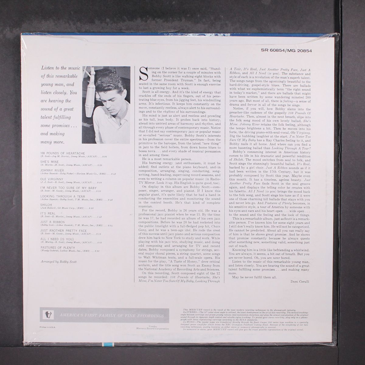 108 pounds of heartache by BOBBY SCOTT