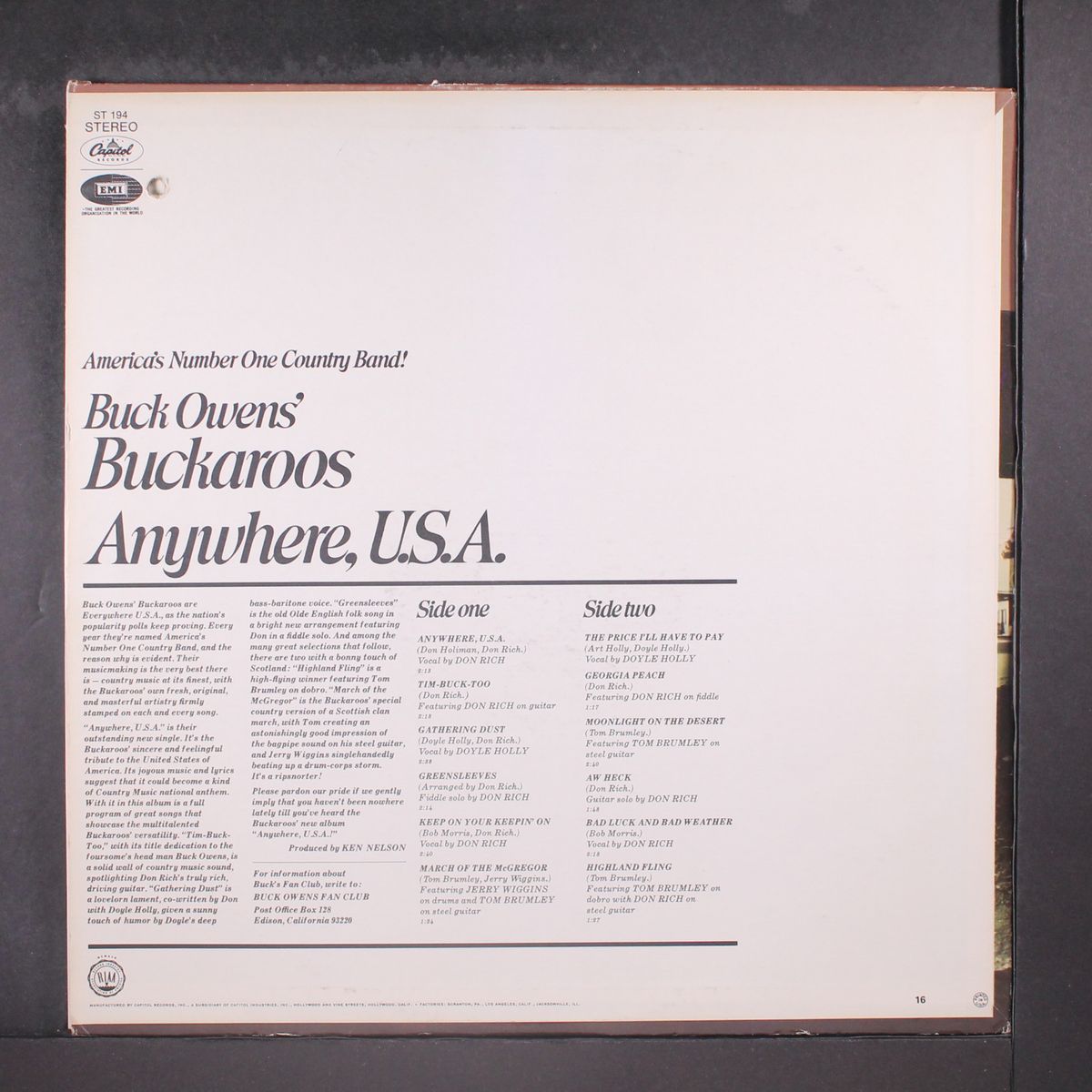 anywhere usa by BUCKAROOS