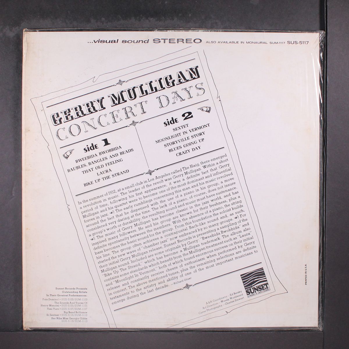 concert days by GERRY MULLIGAN