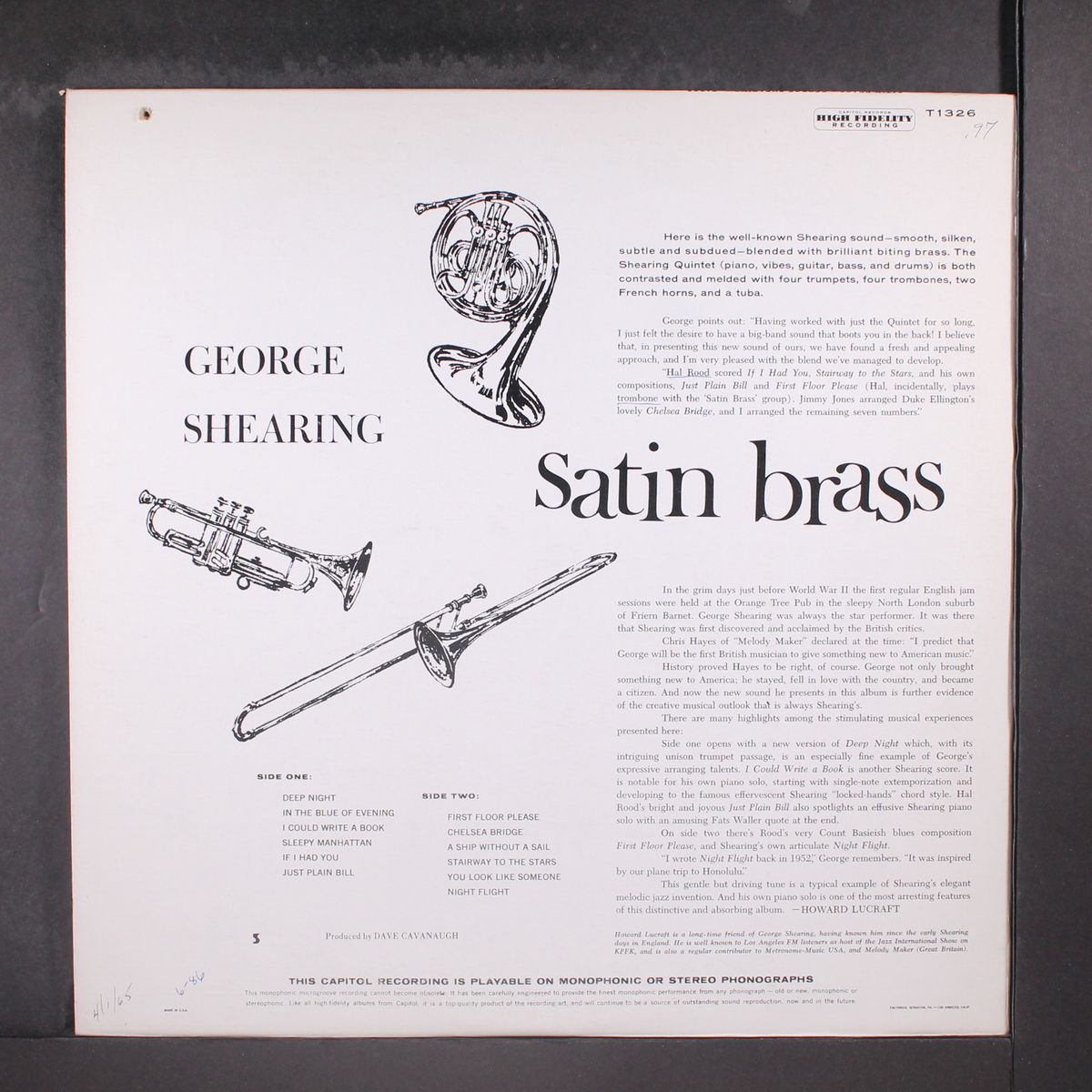 satin brass by GEORGE SHEARING
