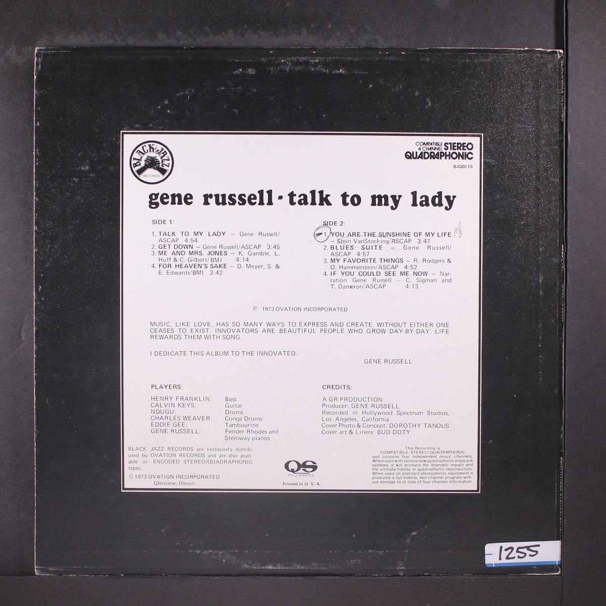 talk to my lady by GENE RUSSELL