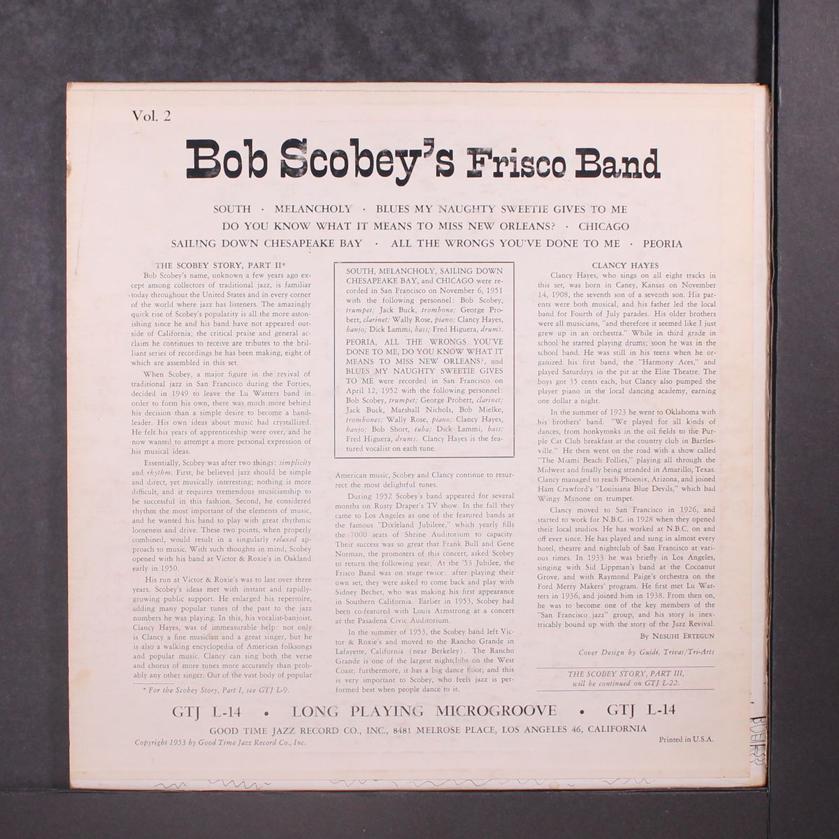 frisco band by BOB SCOBEY