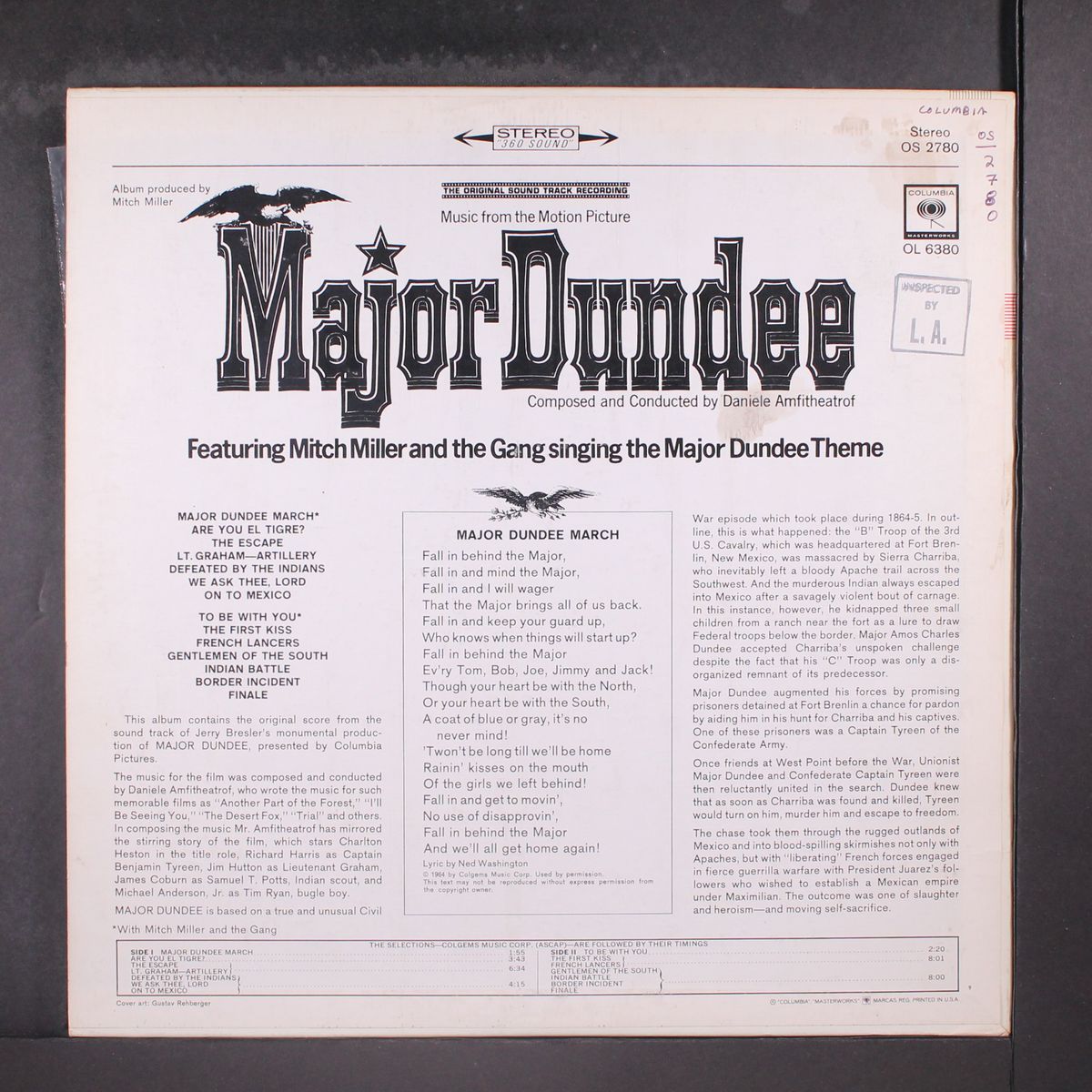 major dundee by SOUNDTRACK