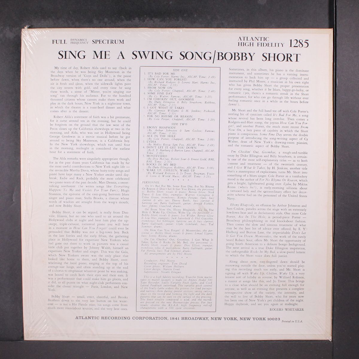 sing me a swing song by BOBBY SHORT