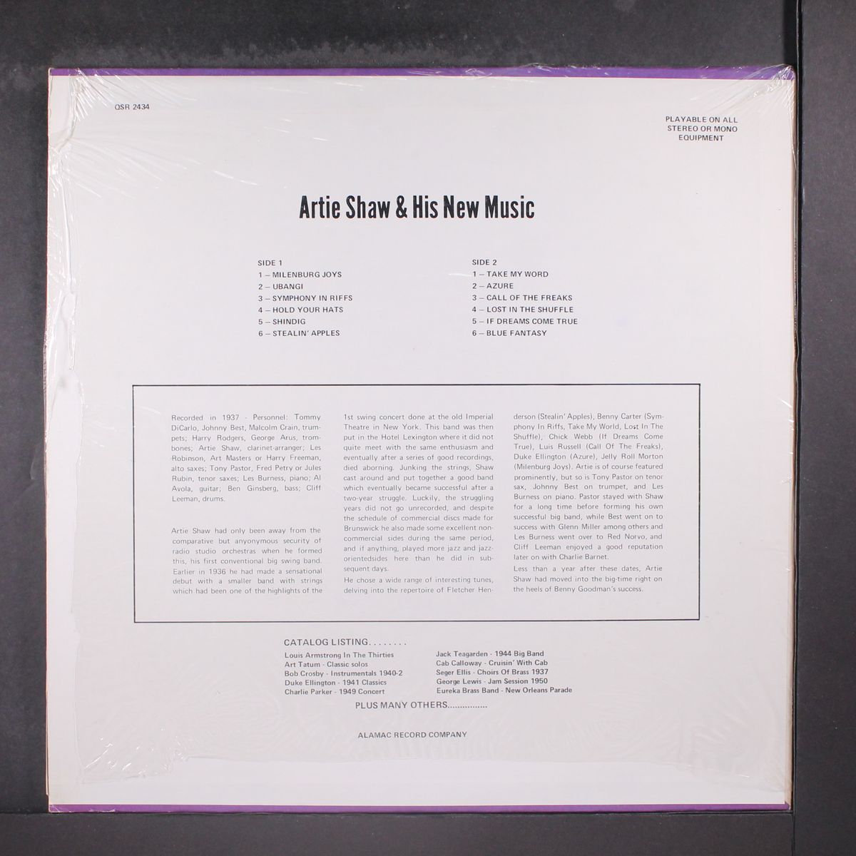 & his new music by ARTIE SHAW