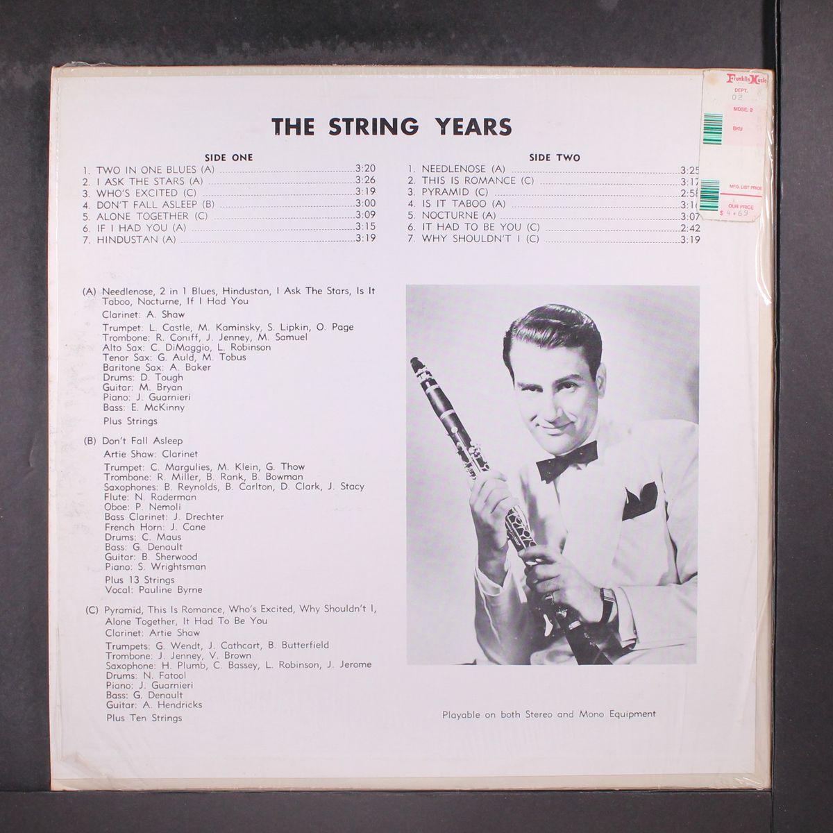 the string years by ARTIE SHAW