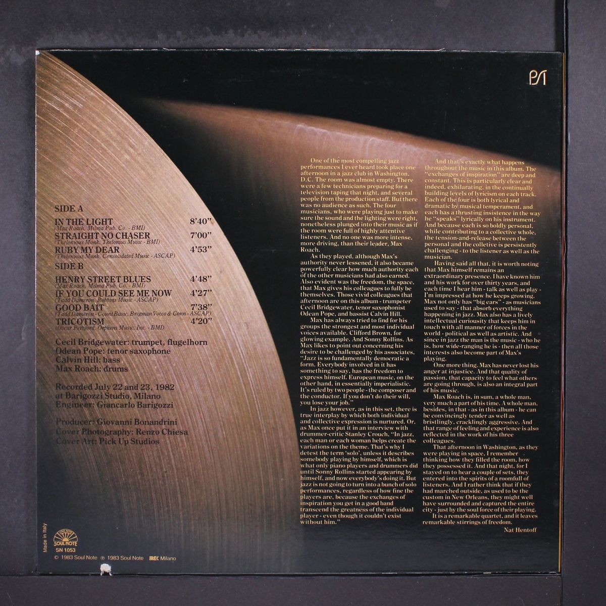 in the light by MAX ROACH