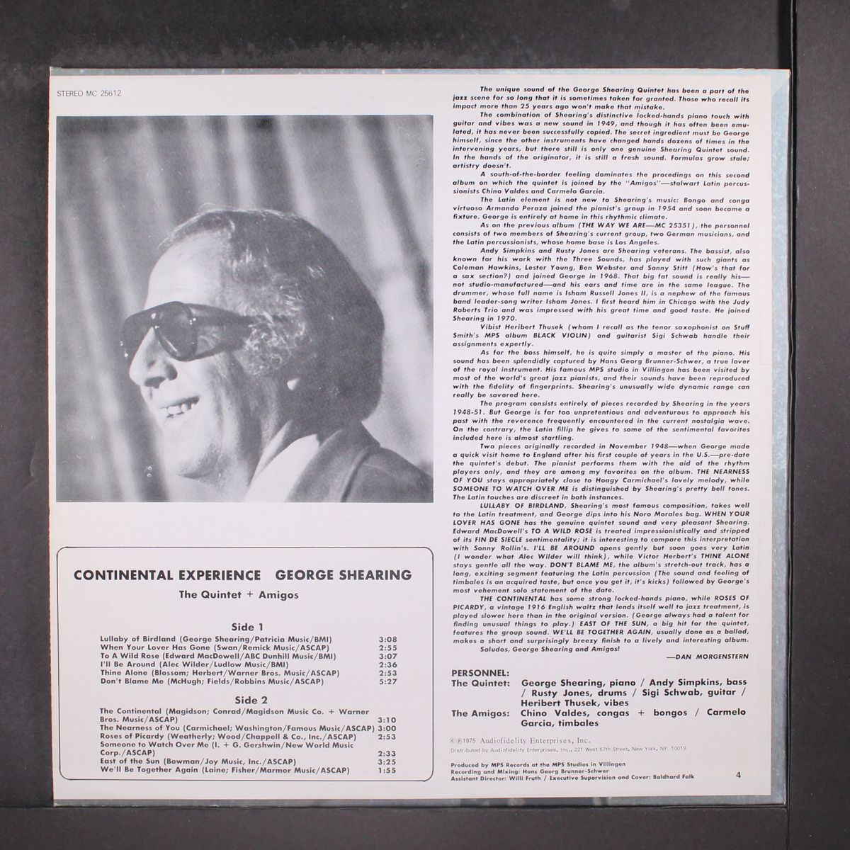 continental experience by GEORGE SHEARING
