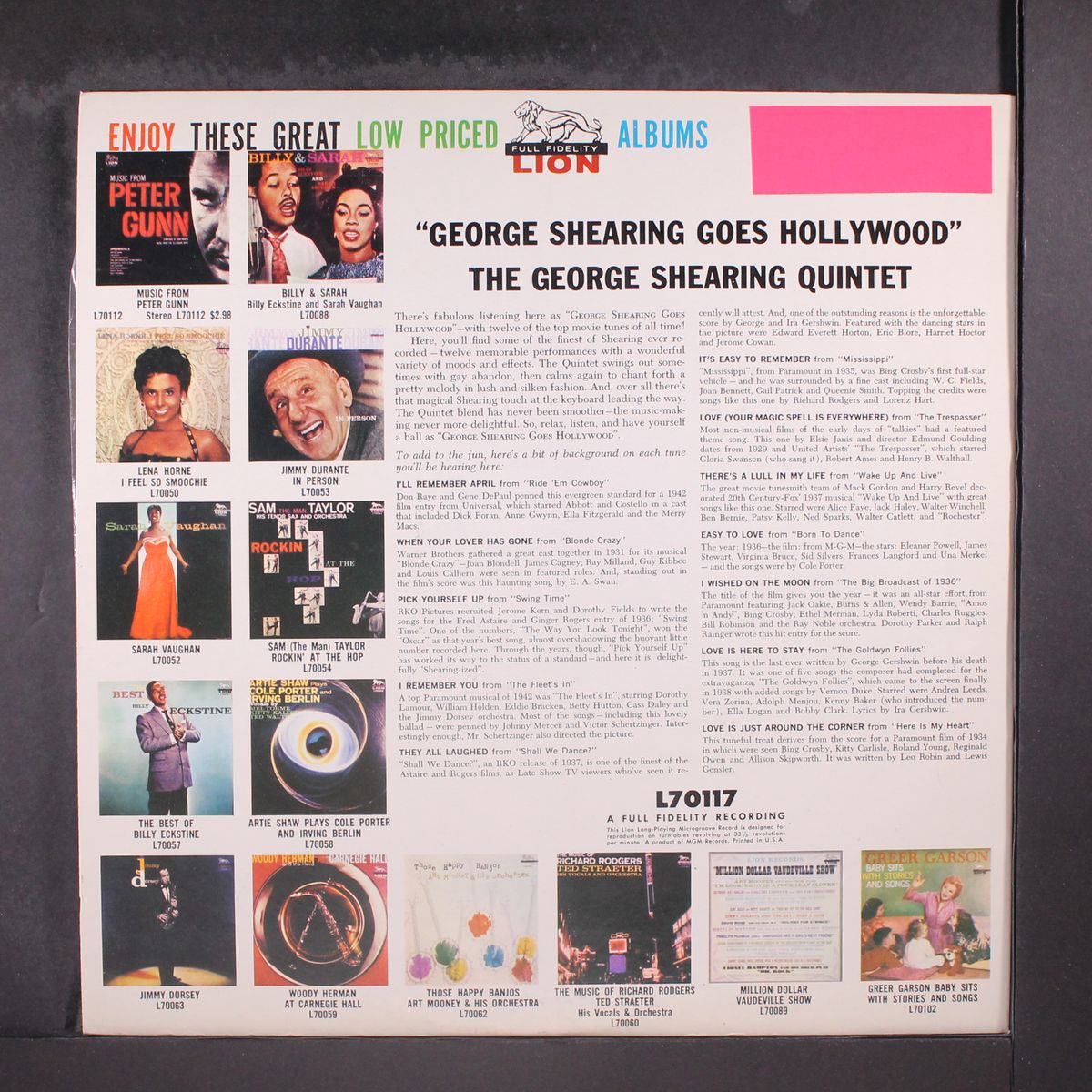 goes hollywood by GEORGE SHEARING