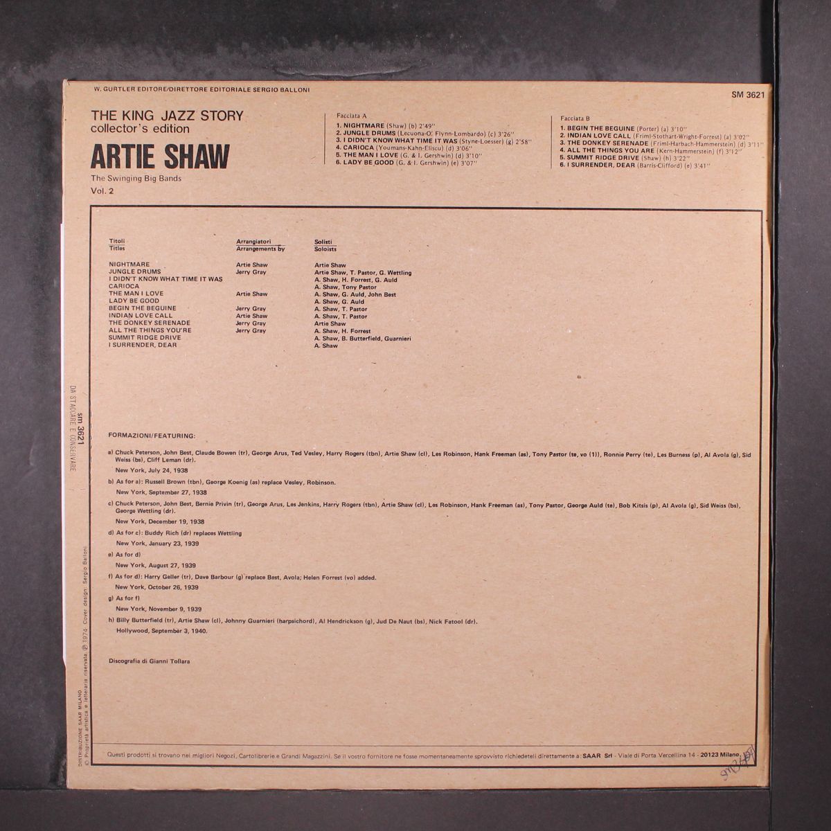 king jazz story vol. 2 by ARTIE SHAW